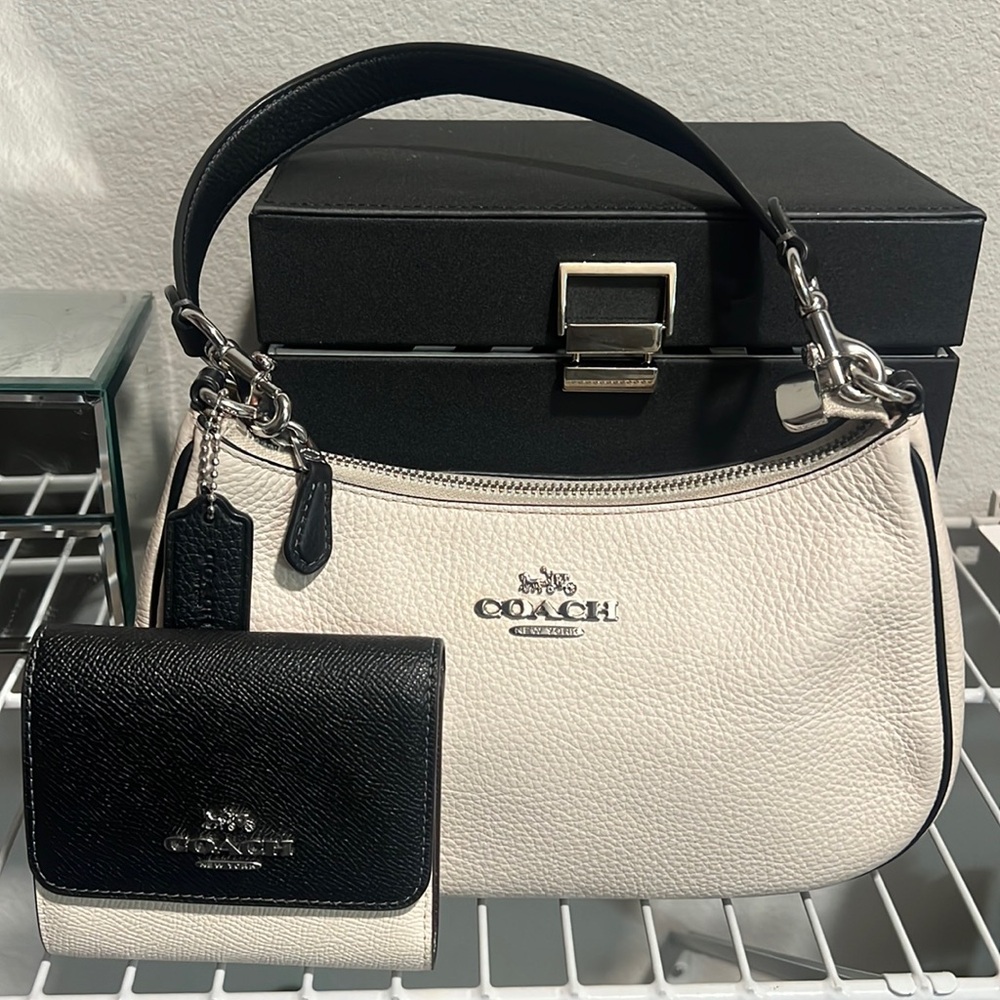 Coach teri hobo and wallet